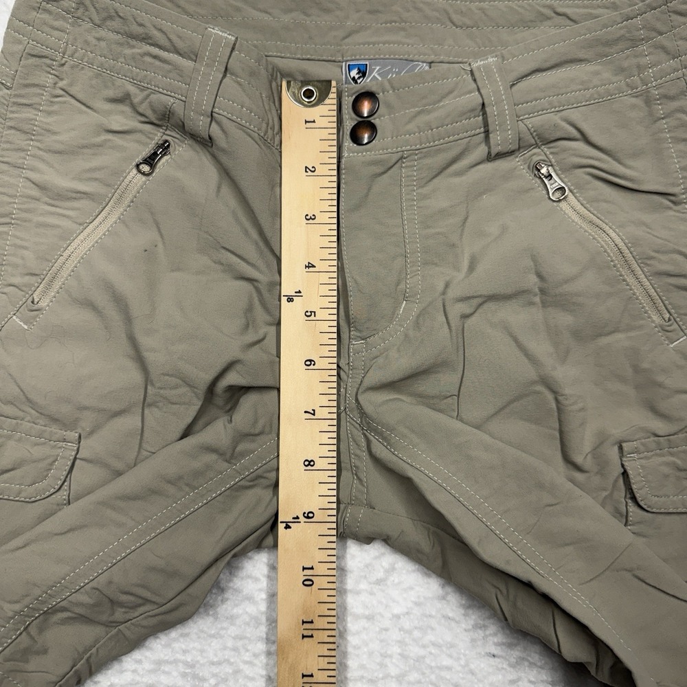 Kuhl Cargo Shorts Hiking Outdoor Casual Tan Beige Women's Size 4 (30x8) - Picture 8 of 11